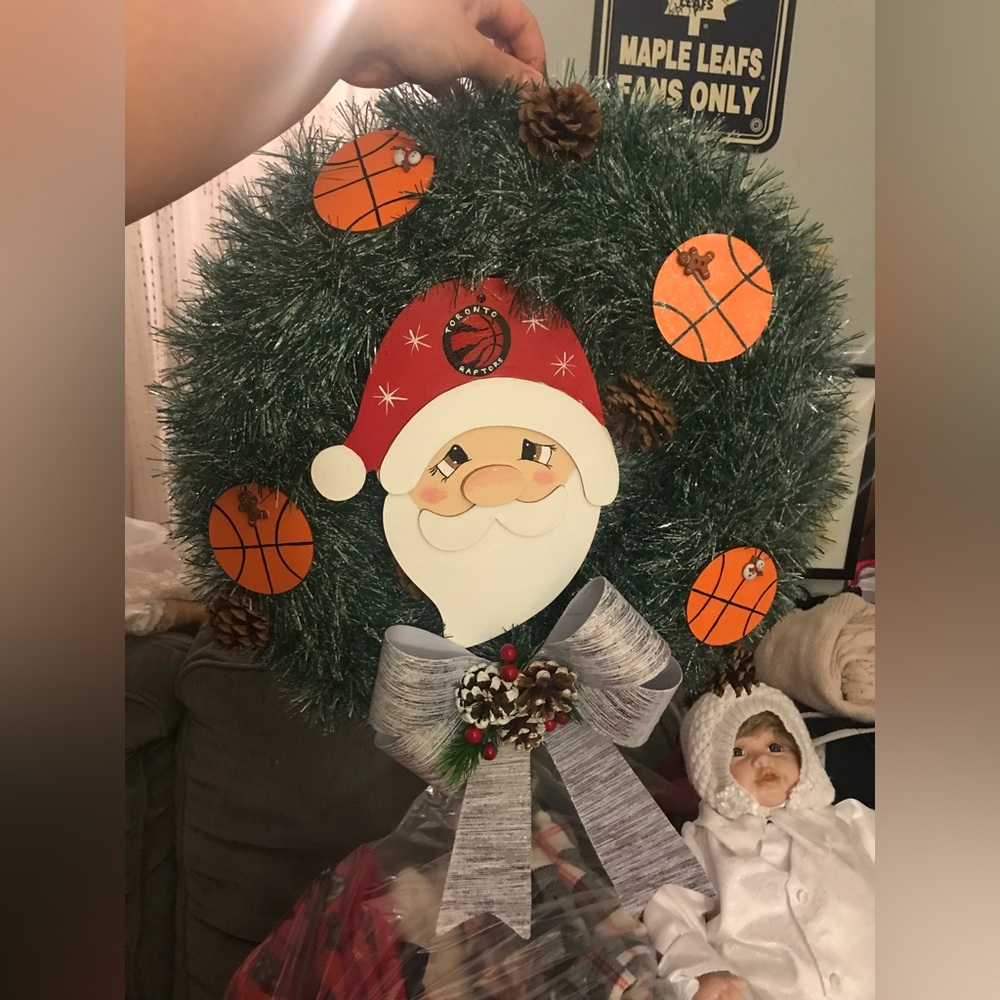 Basketball Christmas wreath